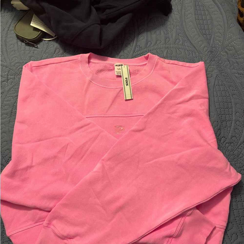 Victoria's Secret Pink Cropped Sweatshirt